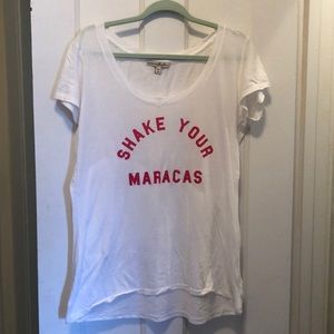 Shake Your Maracas white t-shirt